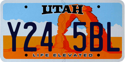 UT license plate Y245BL