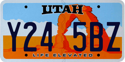 UT license plate Y245BZ