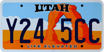 UT license plate Y245CC