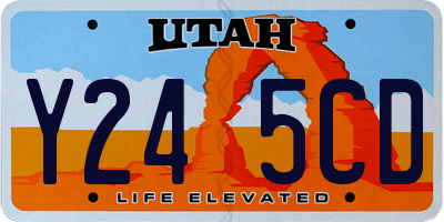 UT license plate Y245CD