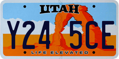UT license plate Y245CE