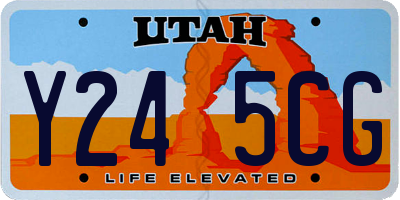 UT license plate Y245CG