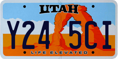 UT license plate Y245CI