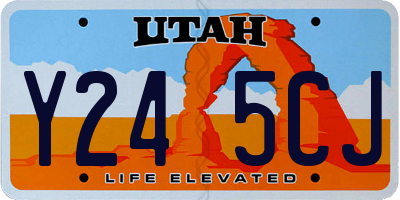 UT license plate Y245CJ