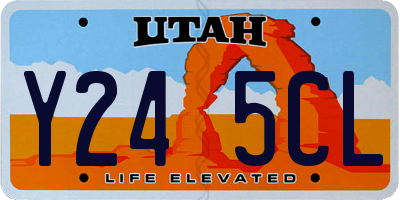 UT license plate Y245CL