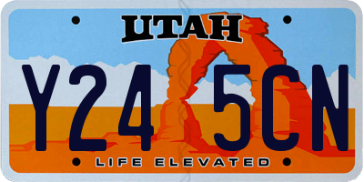 UT license plate Y245CN