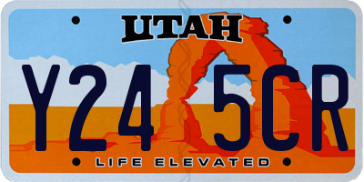UT license plate Y245CR