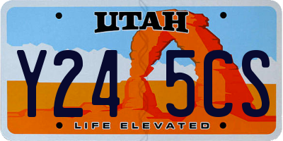 UT license plate Y245CS