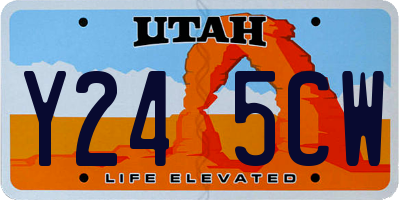 UT license plate Y245CW