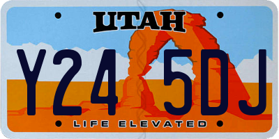 UT license plate Y245DJ