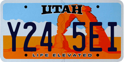 UT license plate Y245EI