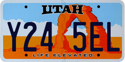 UT license plate Y245EL