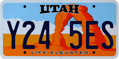 UT license plate Y245ES