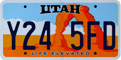UT license plate Y245FD