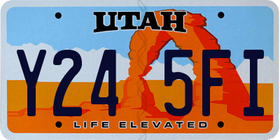 UT license plate Y245FI
