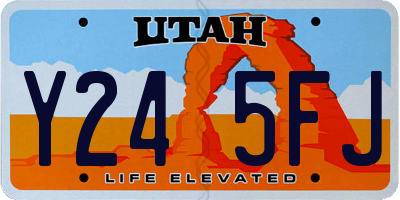 UT license plate Y245FJ
