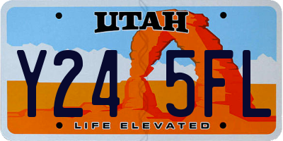 UT license plate Y245FL