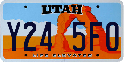 UT license plate Y245FO
