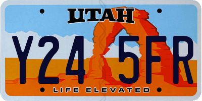 UT license plate Y245FR