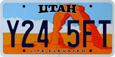 UT license plate Y245FT