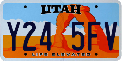 UT license plate Y245FV