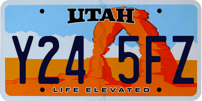 UT license plate Y245FZ