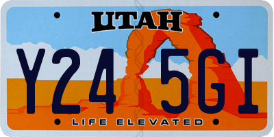UT license plate Y245GI