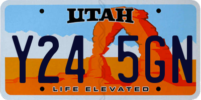 UT license plate Y245GN