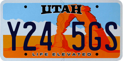 UT license plate Y245GS