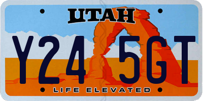 UT license plate Y245GT