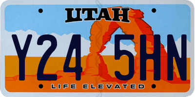 UT license plate Y245HN