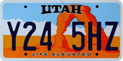UT license plate Y245HZ
