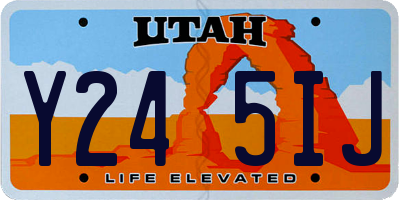 UT license plate Y245IJ