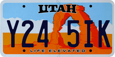 UT license plate Y245IK
