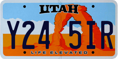 UT license plate Y245IR