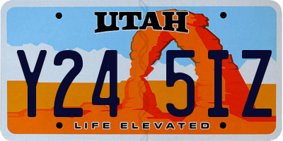UT license plate Y245IZ