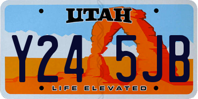UT license plate Y245JB