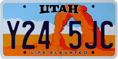 UT license plate Y245JC
