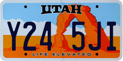 UT license plate Y245JI