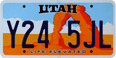 UT license plate Y245JL