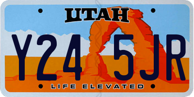UT license plate Y245JR