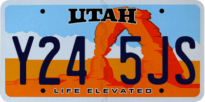 UT license plate Y245JS