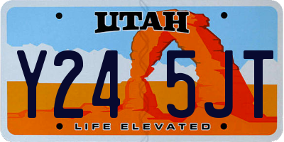 UT license plate Y245JT