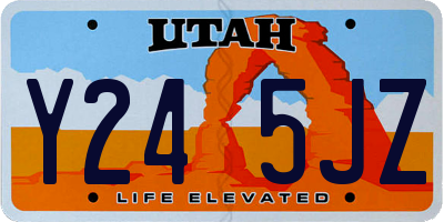 UT license plate Y245JZ