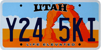 UT license plate Y245KI