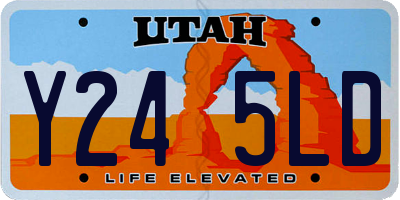 UT license plate Y245LD
