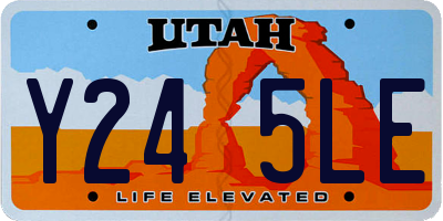 UT license plate Y245LE