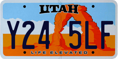 UT license plate Y245LF