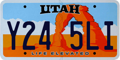 UT license plate Y245LI