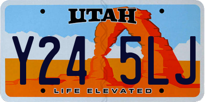 UT license plate Y245LJ
